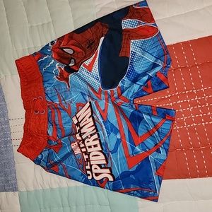 Boys Spiderman swim trunks size 2T